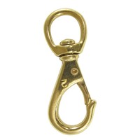 Swivel & Fixed Eye Snap Hooks - Brass