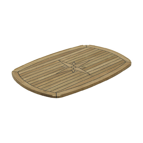 Nautic Star Teak Table Tops - Half Ellipse Half Ellipse 139440