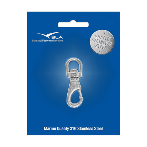 BLA Swivel Eye Snap Hooks - Stainless Steel 1 164102P