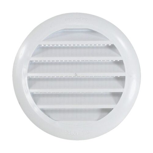 Louvre Vent - Plastic Round with Screen 175212