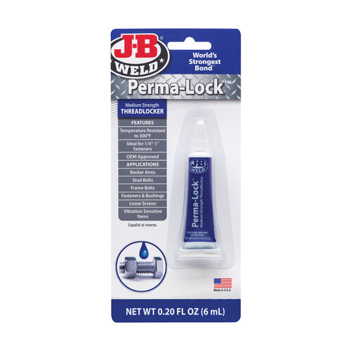 J-B Weld Perma-Lock Medium Strength Threadlocker 6 261440