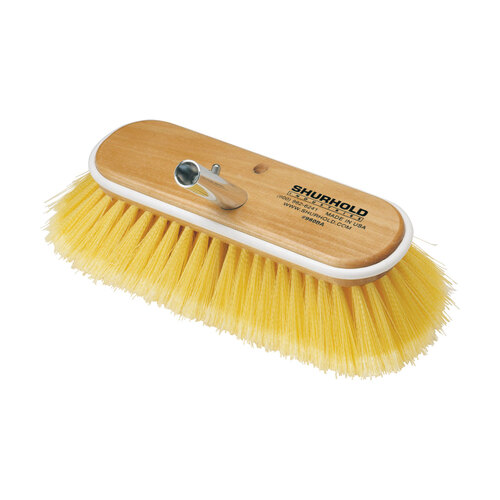 Shurhold Deck Brushes - 250mm Extra Stiff 990 - white polypropylene bristles for teak, below t 265160