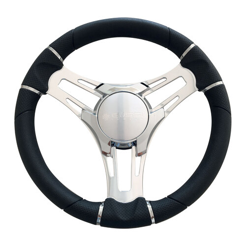 Gussi Italia Steering Wheel - Verona Three Spoke Gussi Steering Wheel Verona Polished 271236