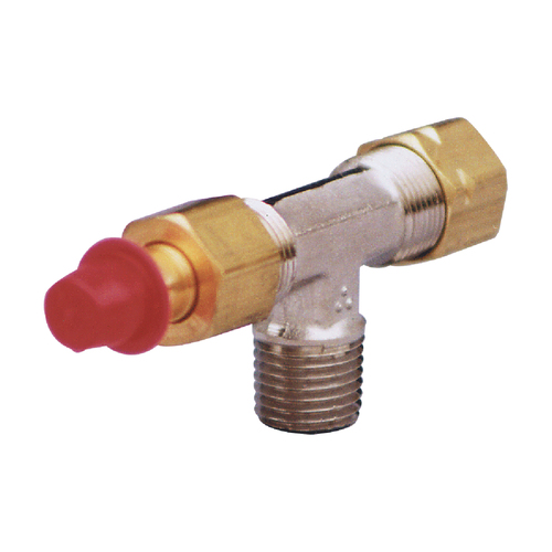 Horizontal Bleeder Tee - Brass 293622